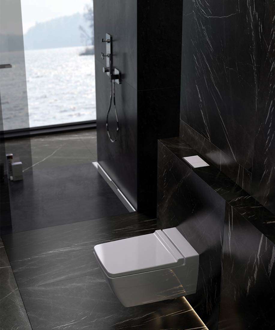 Altersgerechtes Bad mit bodengleicher Dusche